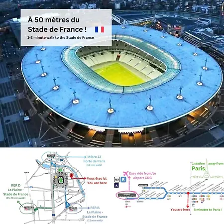 Cosy Home Stade De France Cdg Airport Saint-Denis  Exterior foto